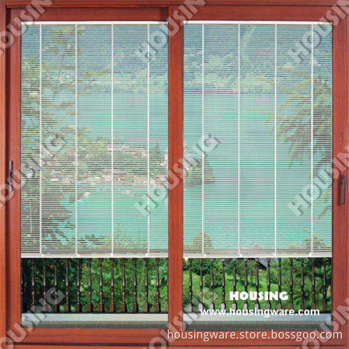 Aluminum Casement Windows with Blinds Inside